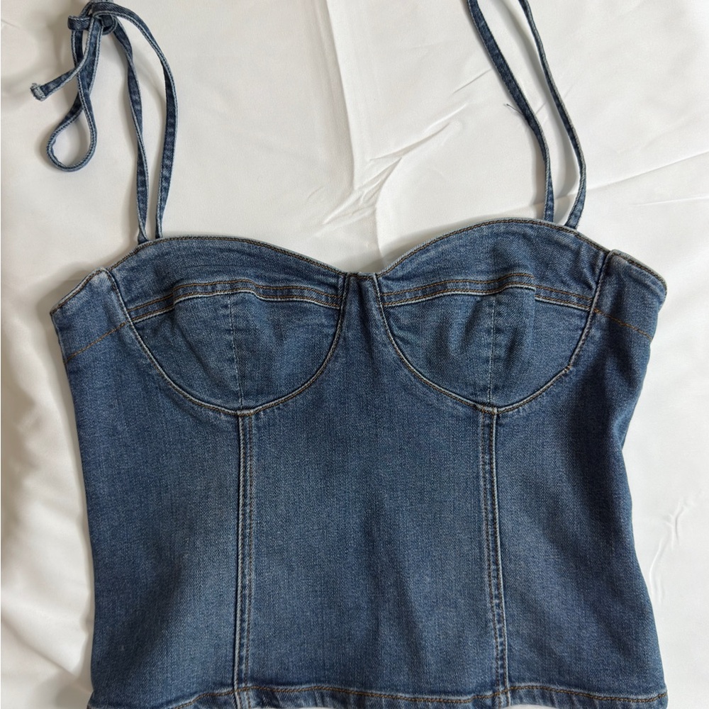 Reformation Denim Blue Women's Top